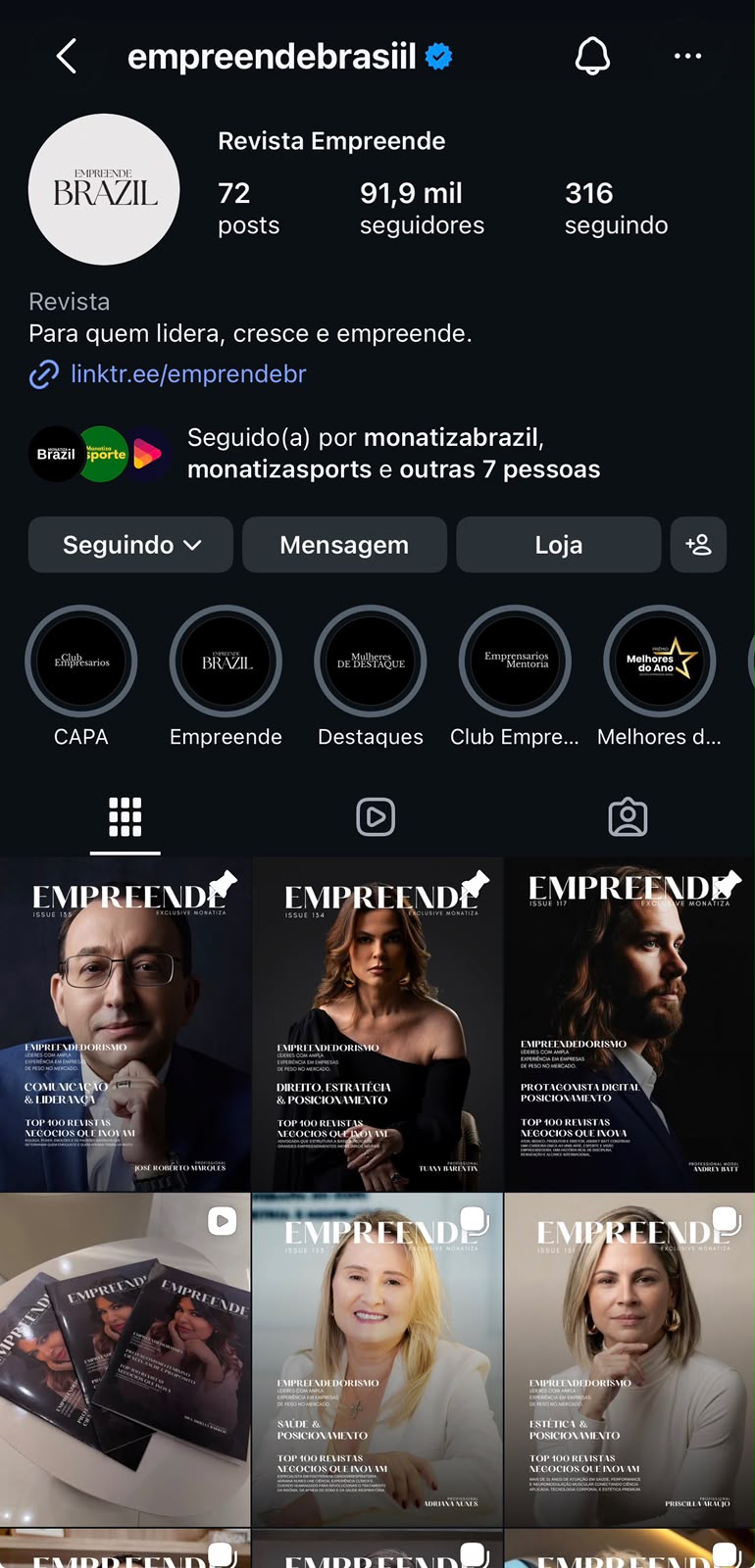 Instagram Empreende Brazil